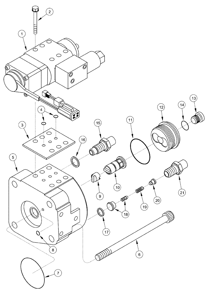 Схема запчастей Case IH FLX4375 - (02-061) - FUEL INJECTION PUMP - DISTRIBUTOR KIT (01) - ENGINE