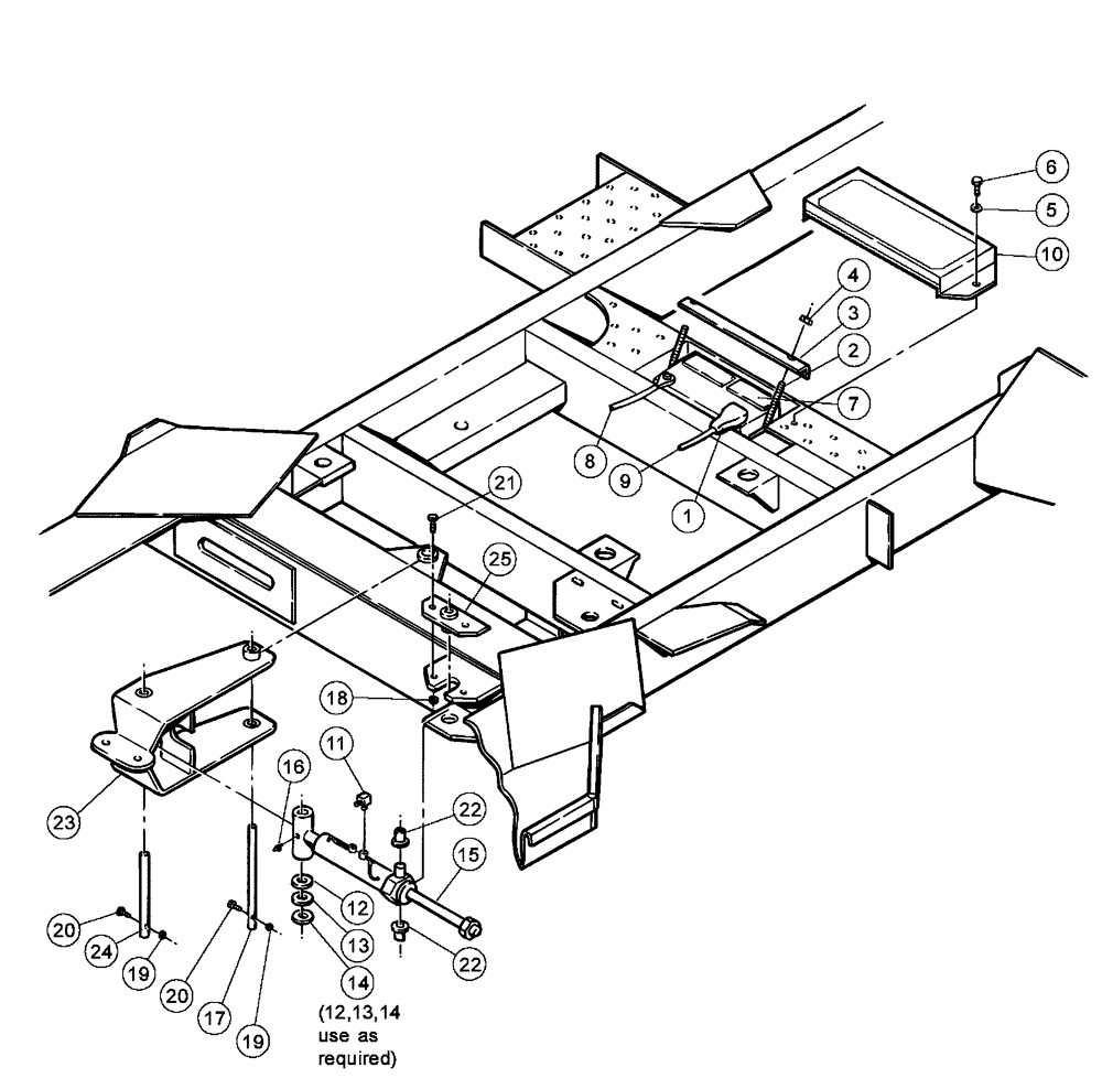 Схема запчастей Case IH PATRIOT 150 - (03-002) - BATTERY & STEERING ARM (01) - ENGINE