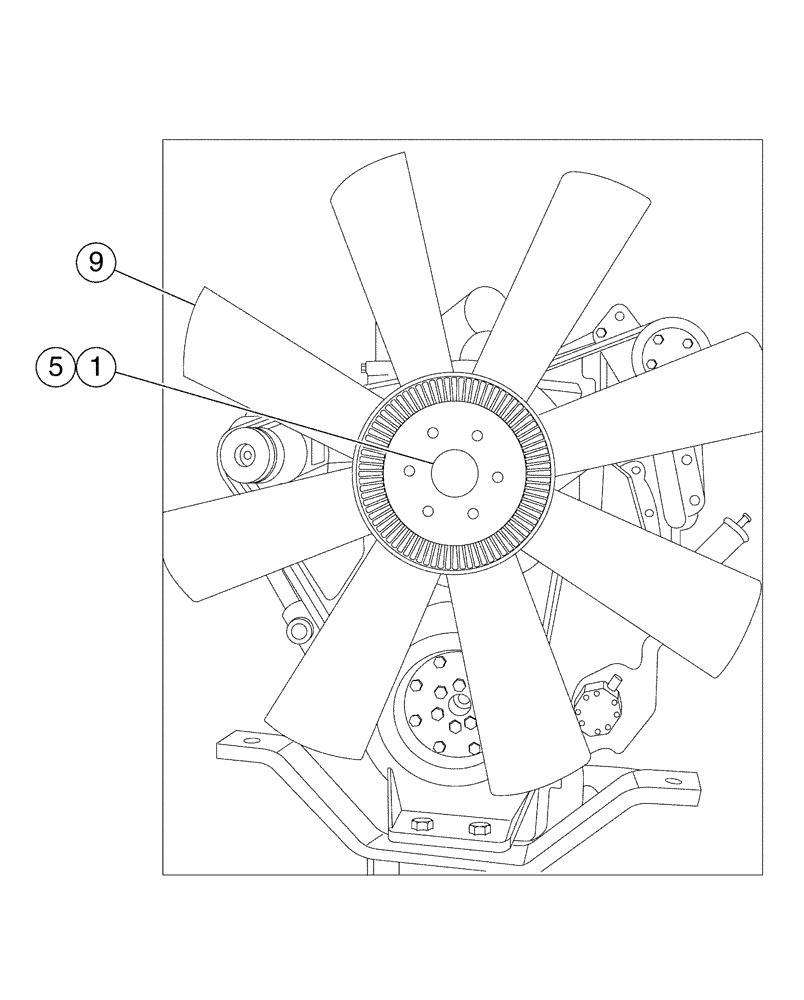 Схема запчастей Case IH FLX4300 - (02-001[01]) - ENGINE GROUP (FLX 4375 CAT 3176 ENGINE) (01) - ENGINE