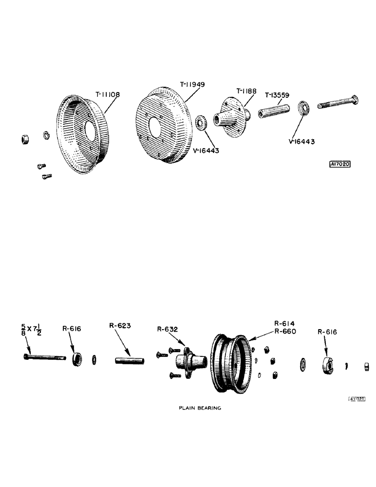 Схема запчастей Case IH F170 - (29) - PNEUMATIC CASTER WHEELS, PLAIN BEARING 