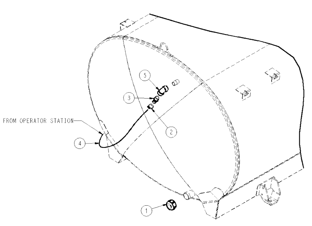 Схема запчастей Case IH SPX3200 - (09-006) - REAR PLUMBING RINSE GROUP Liquid Plumbing