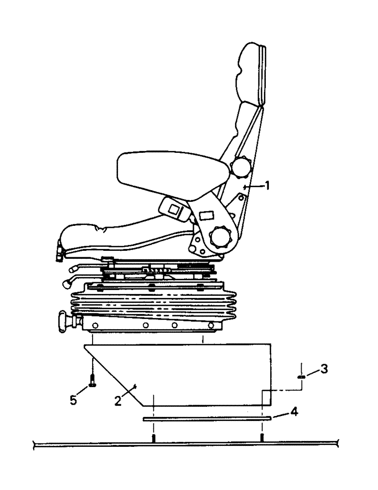 Схема запчастей Case IH PT225 - (01-18) - SEAT & MOUNTING (10) - CAB