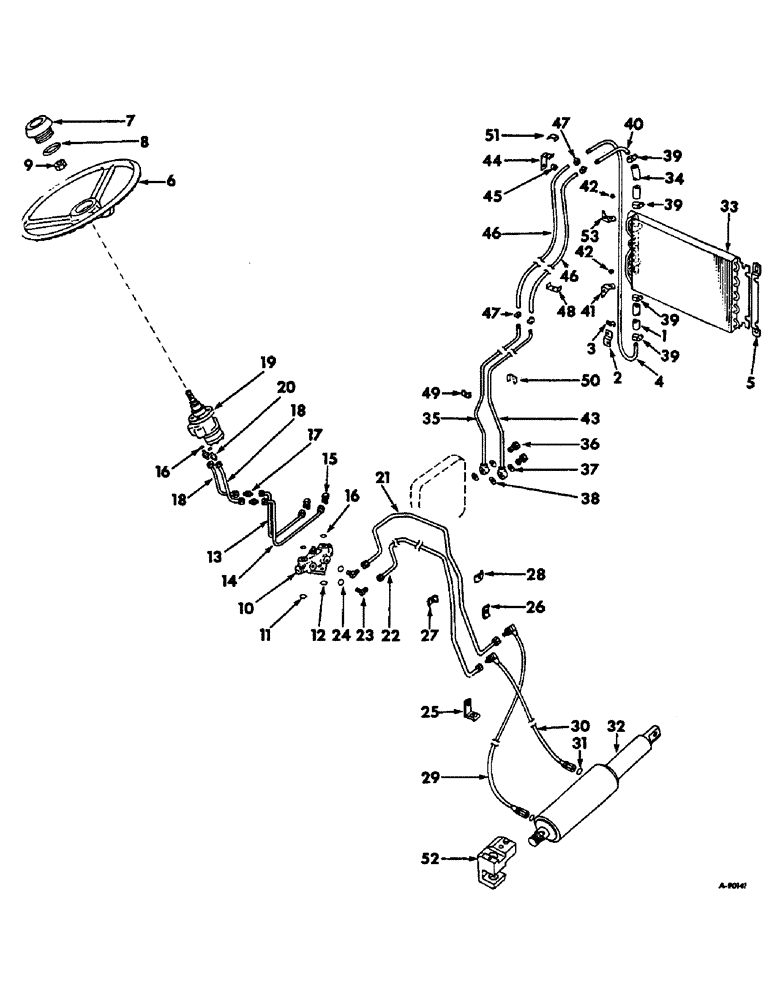 Схема запчастей Case IH 2756 - (J-06) - STEERING MECHANISM, POWER STEERING, INTERNATIONAL TRACTORS Steering Mechanism