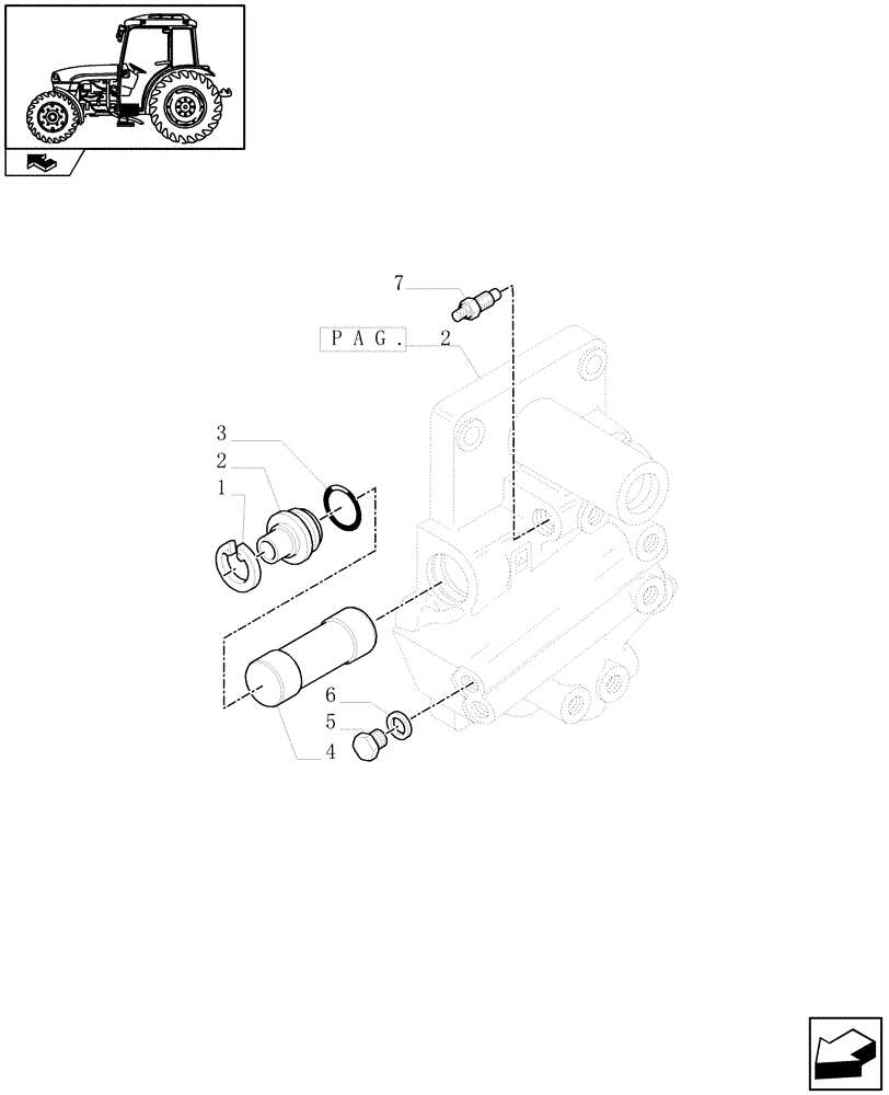 Схема запчастей Case IH FARMALL 65C - (1.27.3[01]) - 32X16 HYDR. TRANSMISSION - SOLENOID VALVES (03) - TRANSMISSION