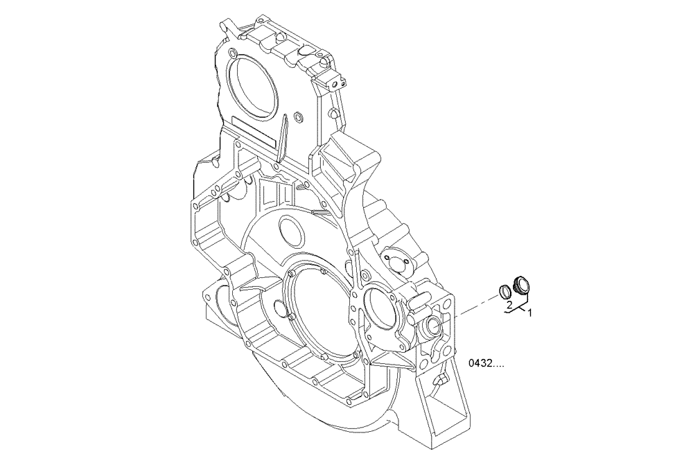 Схема запчастей Case IH F3CE0684A E001 - (2712.027) - OIL DIPSTICK PIPE 