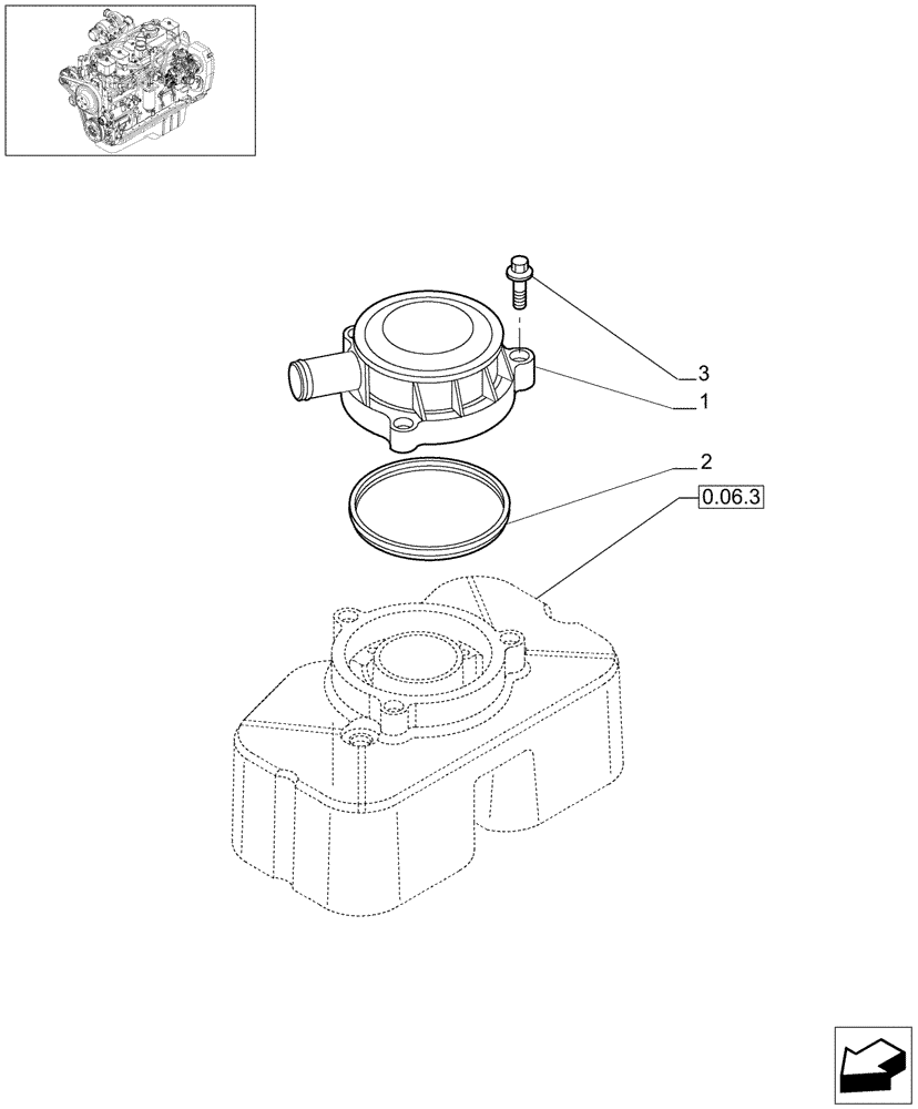 Схема запчастей Case IH F4GE9684B J601 - (0.04.5[01]) - BREATHER - ENGINE (504043432) 