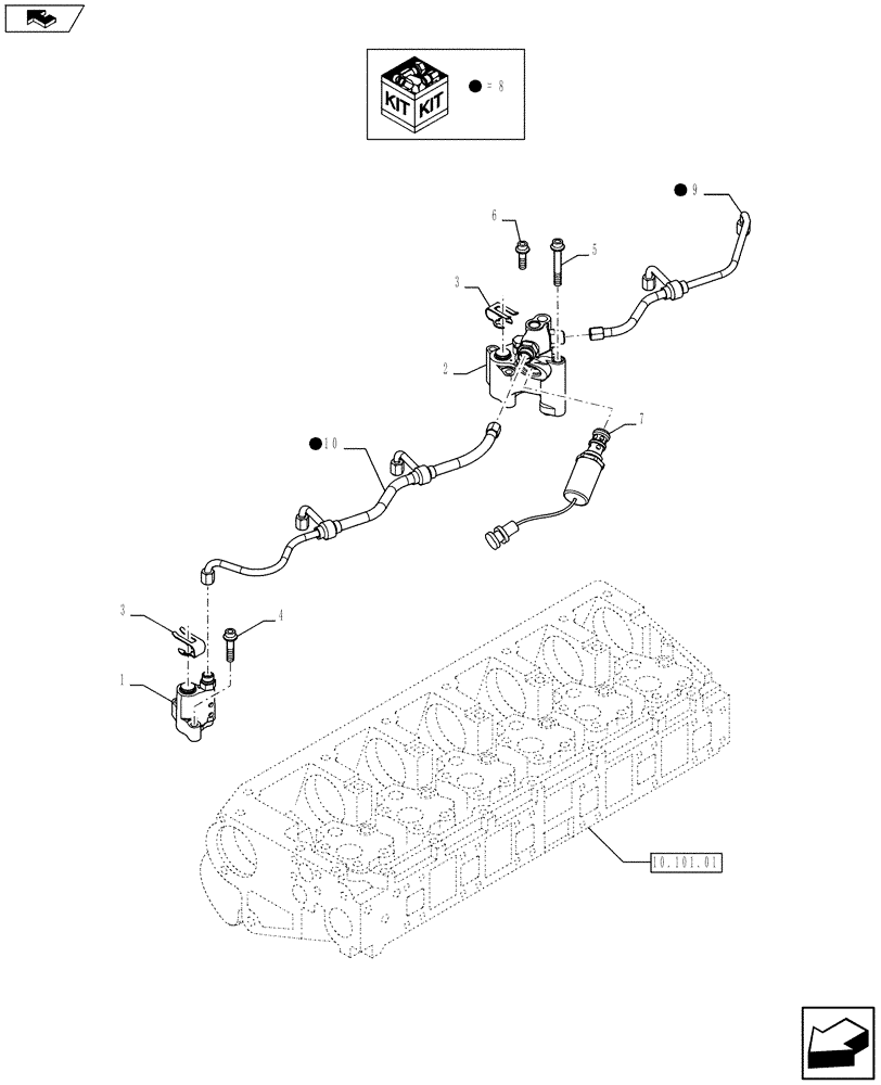 Схема запчастей Case IH F3BFA613C E006 - (10.120.01) - ENGINE EXHAUST BRAKE (504321476) (10) - ENGINE