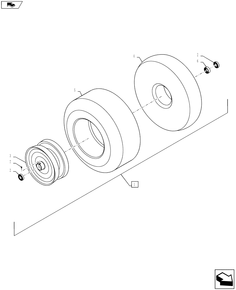 Схема запчастей Case IH RB455A - (60.220.08) - PICKUP GAUGE WHEEL (60) - PRODUCT FEEDING