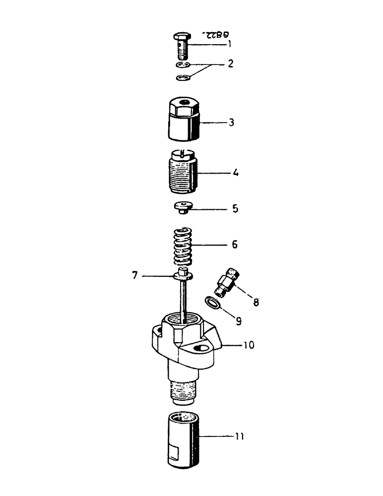 Схема запчастей Case IH 744 - (3C03) - INJECTION NOZZLE HOLDER, 644 (-064068)E, 744 (-549322, 549324-489)E, 844 (-016264)E, 884S(-00883)E Power