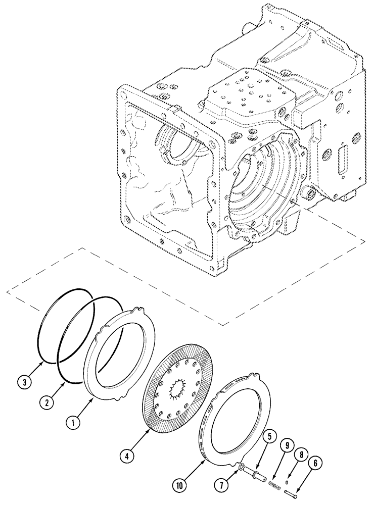 Схема запчастей Case IH 5130 - (7-006) - SERVICE BRAKE (07) - BRAKES