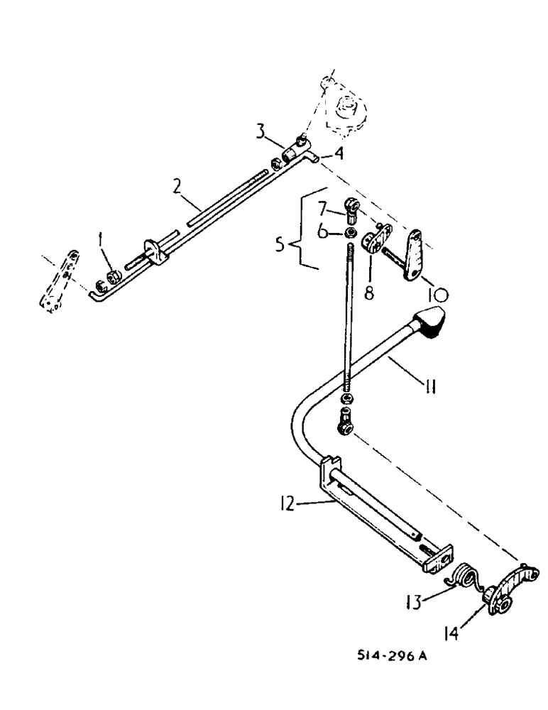 Схема запчастей Case IH 884 - (12-15) - FOOT PEDAL ACCELERATOR, LINKAGE TYPE, OUTBOARD MOUNTED PEDAL Power