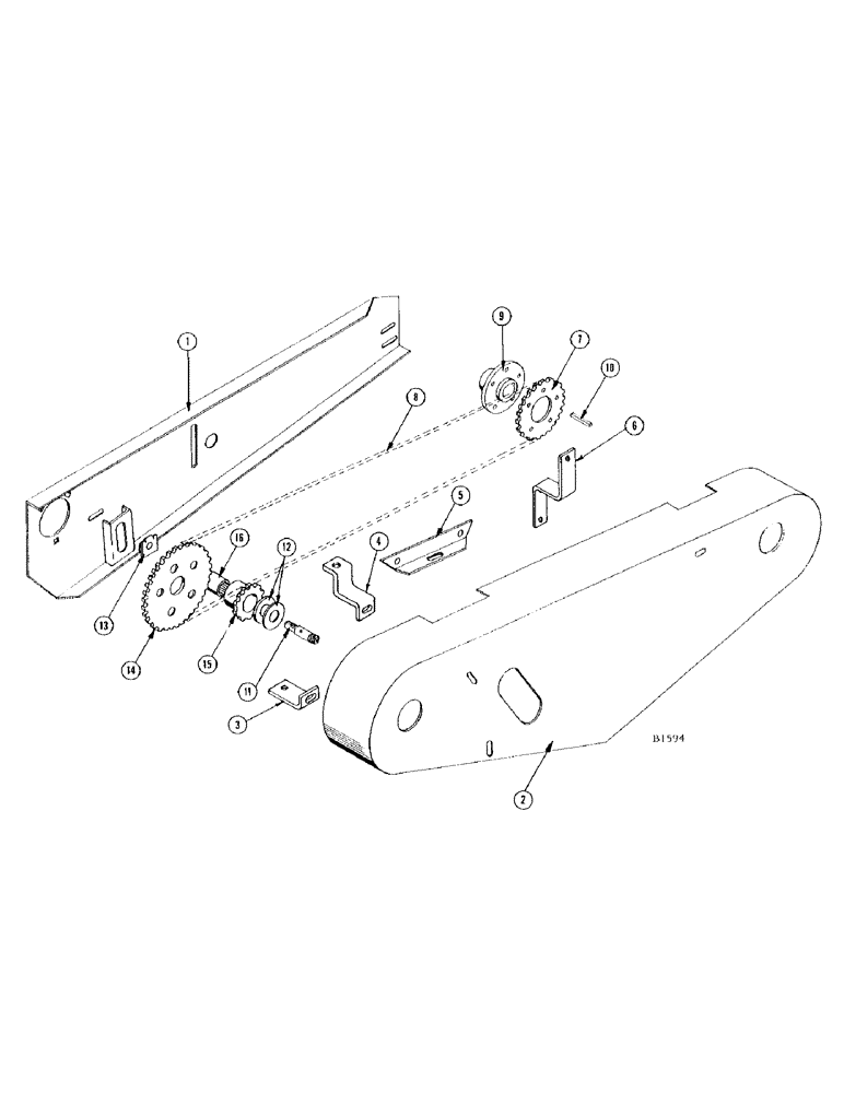 Схема запчастей Case IH 1010 - (020) - DRAPER DRIVES, HEAVY DUTY EXTENDED CUTTER BAR (58) - ATTACHMENTS/HEADERS