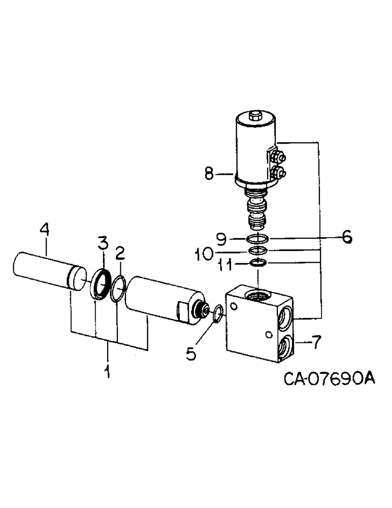 Схема запчастей Case IH 6788 - (07-52) - DRIVE TRAIN, TORQUE AMPLIFIER CYLINDER, BLOCK AND SOLENOID VALVE ASSEMBLY (04) - Drive Train