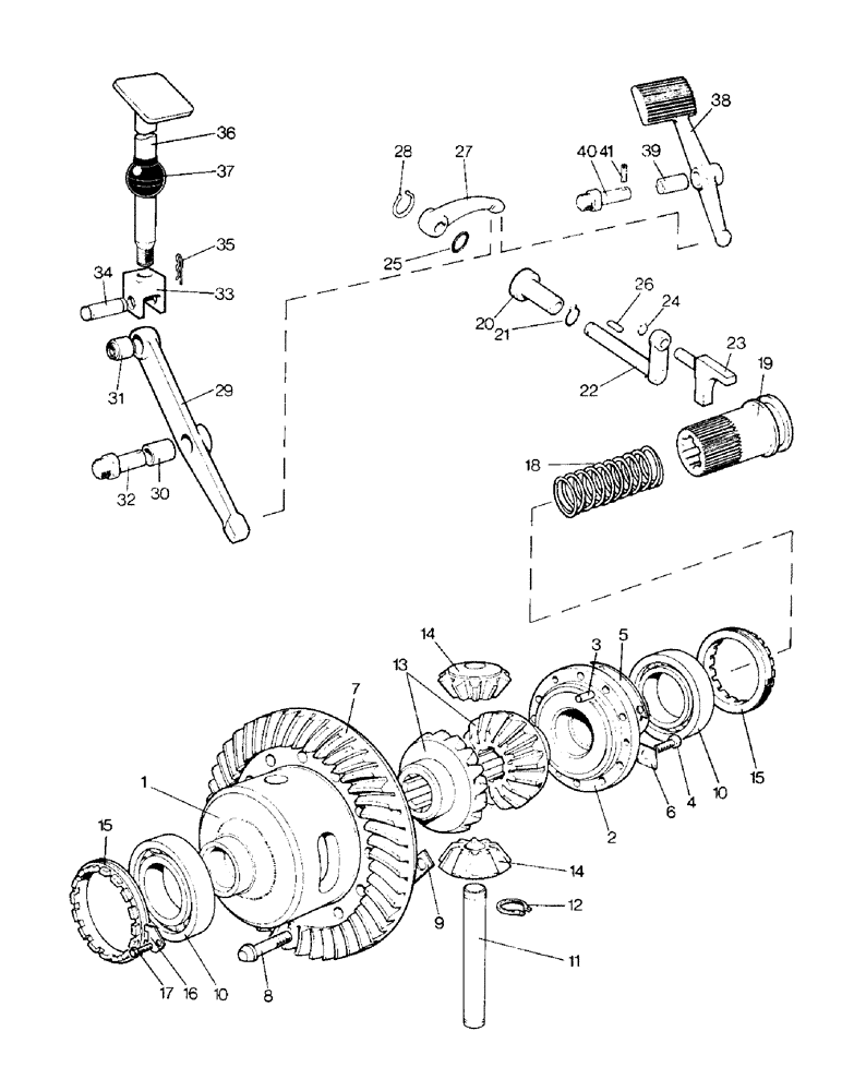 Схема запчастей Case IH 996 - (C05-1) - GEARBOX, DIFFERENTIAL AND DIFFERENTIAL LOCK Gearbox