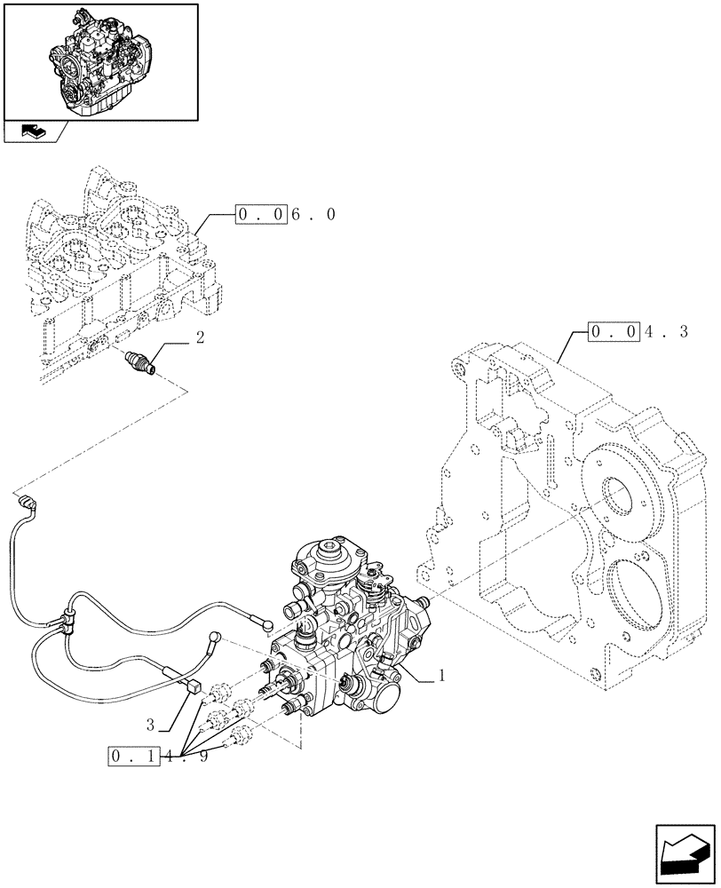 Схема запчастей Case IH F4GE9484A J600 - (0.14.0[01]) - INJECTION PUMP (2856382) 