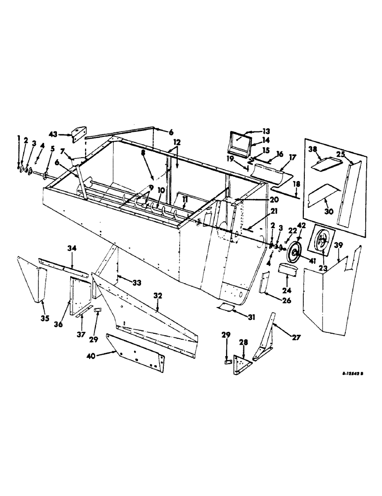 Схема запчастей Case IH 303 - (140) - GRAIN TANK (80) - CROP STORAGE/UNLOADING