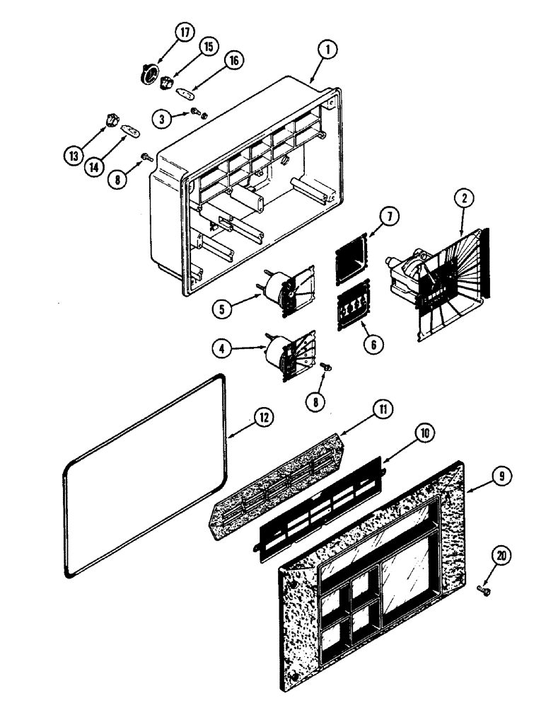 Схема запчастей Case IH 2290 - (4-112) - INSTRUMENT CLUSTER, PRIOR TO P.I.N. 8844717 (04) - ELECTRICAL SYSTEMS