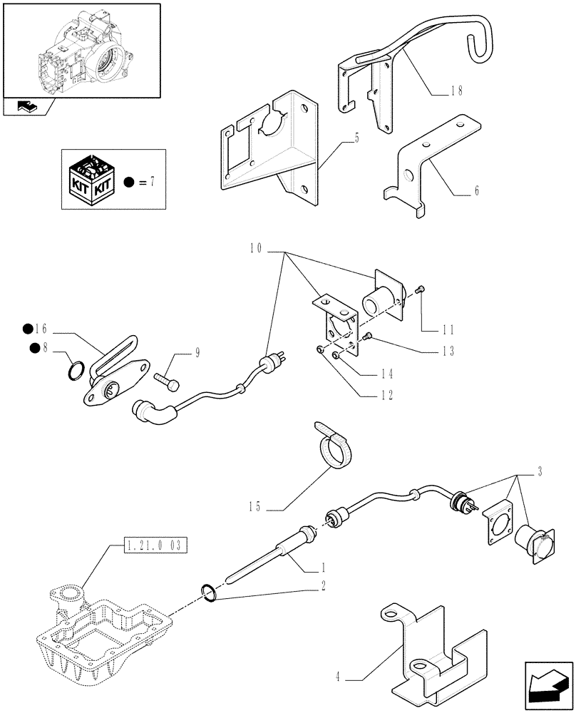 Схема запчастей Case IH PUMA 225 - (1.75.0/02[01]) - (VAR.381) (120V) ENGINE BLOCK AND TRANSMISSION OIL HEATERS - C7114 (06) - ELECTRICAL SYSTEMS