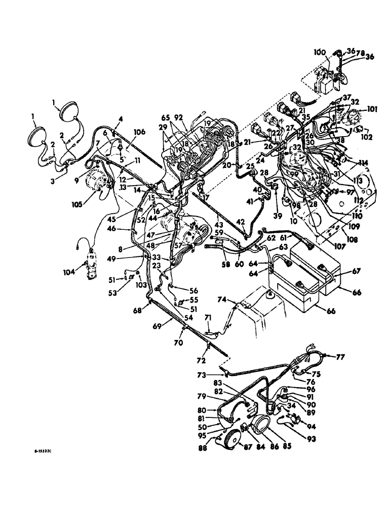 Схема запчастей Case IH 4156 - (G-06) - ELECTRICAL SYSTEM, STARTING AND LIGHTING (06) - ELECTRICAL SYSTEMS