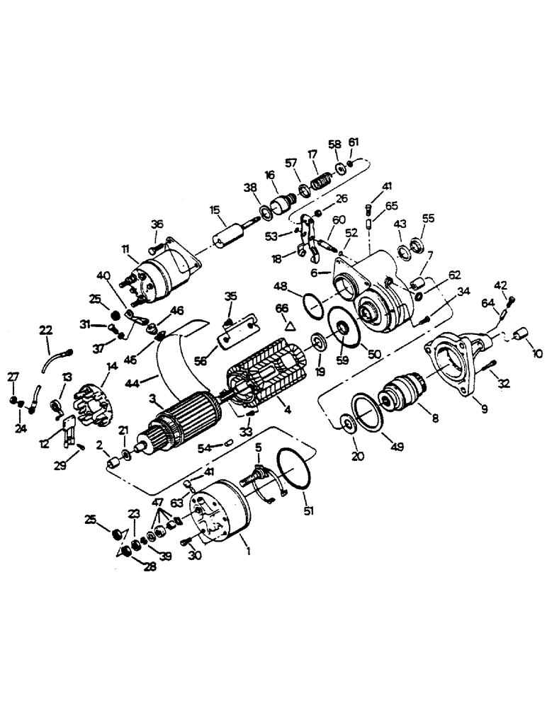 Схема запчастей Case IH 9180 - (02-03) - STARTER ASSEMBLY (06) - ELECTRICAL