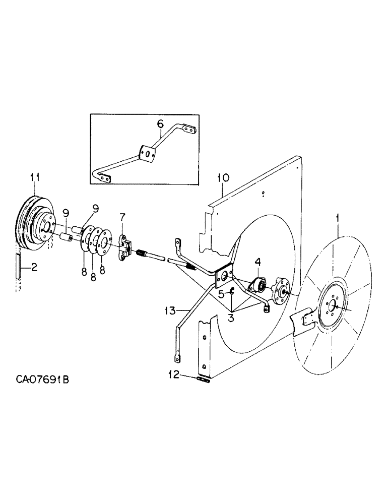 Схема запчастей Case IH 3688HC - (06-04) - COOLING, FAN AND FAN BELT Cooling