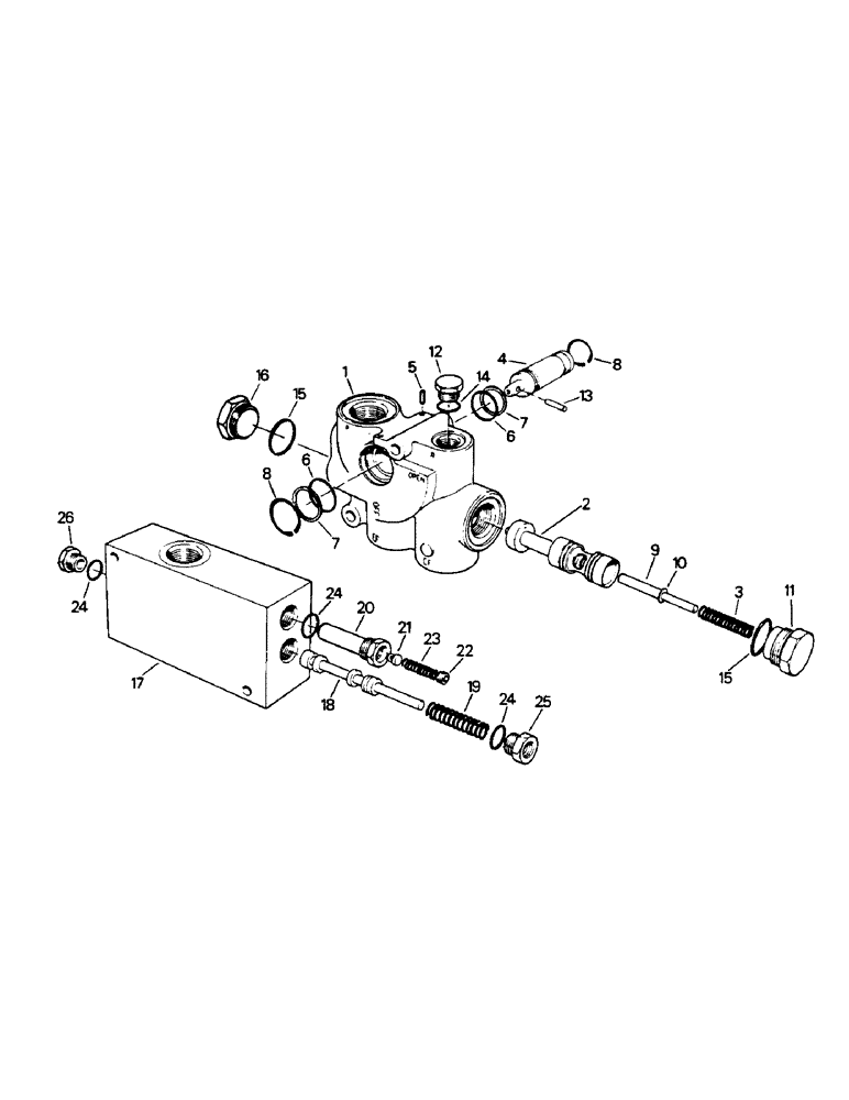 Схема запчастей Case IH ST250 - (08-13) - FLOW DIVIDER AND PRIORITY VALVE (07) - HYDRAULICS