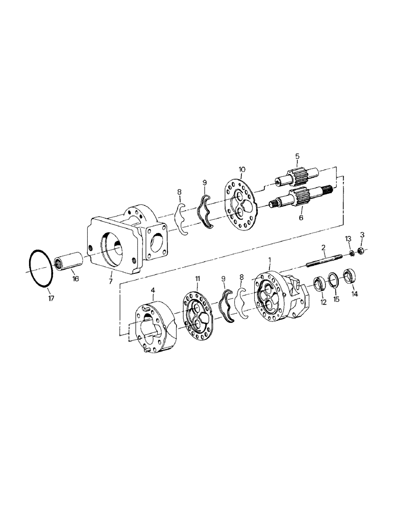 Схема запчастей Case IH STEIGER - (08-12) - CHARGE PUMP ASSEMBLY, WITH DIFFERENTIAL LOCK (07) - HYDRAULICS