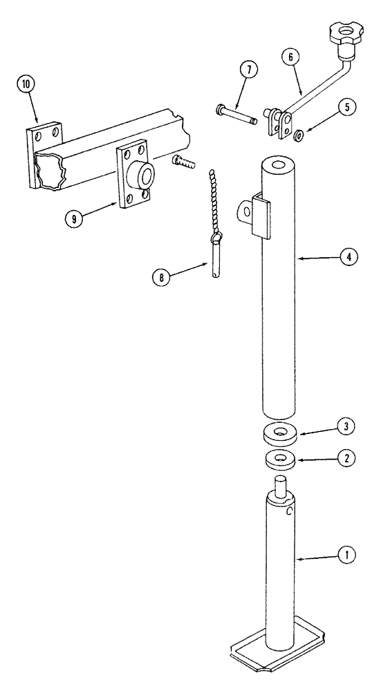 Схема запчастей Case IH 568 - (9-20) - JACK (09) - CHASSIS/ATTACHMENTS