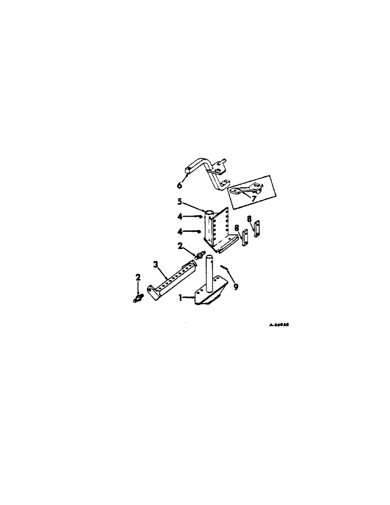 Схема запчастей Case IH 560 - (AB-14[A]) - FURROW HITCH, 656, 706, 806, 856, 1206, 1256, TRACTORS 