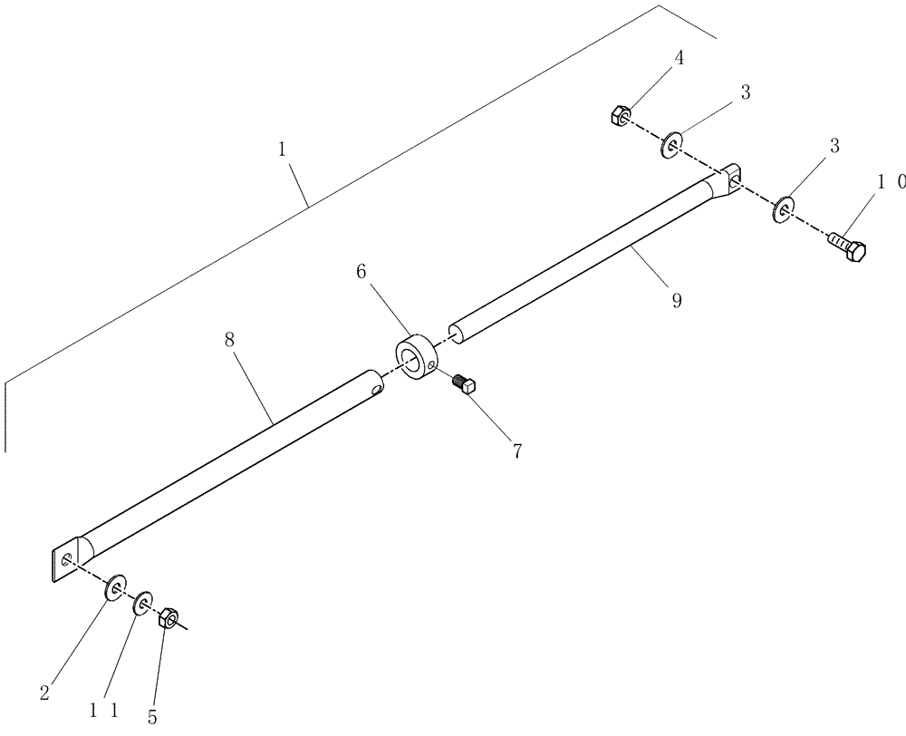 Схема запчастей Case IH DHX251 - (2.09[1]) - DECK RESTRAINER KIT, PRIOR TO PIN K01 2003 (18) - ACCESSORIES