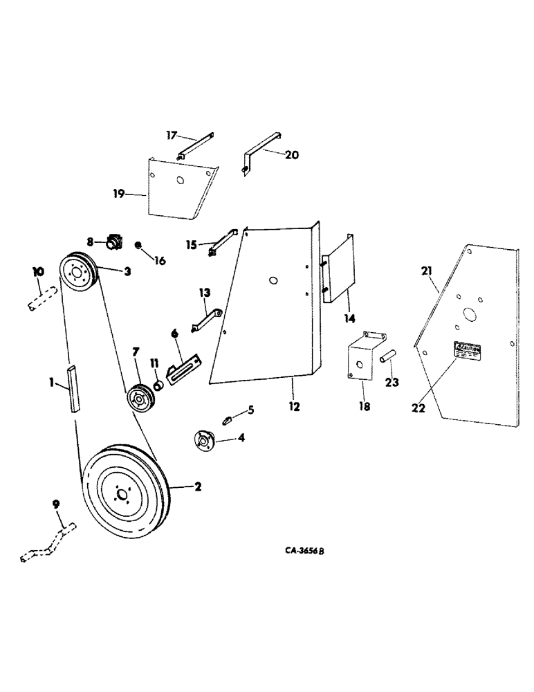 Схема запчастей Case IH 914 - (23-3) - GRAIN PAN, SHOE AND SIEVE, SHAKER SHAFT DRIVE Grain Pan, Shoe & Shoe Sieve