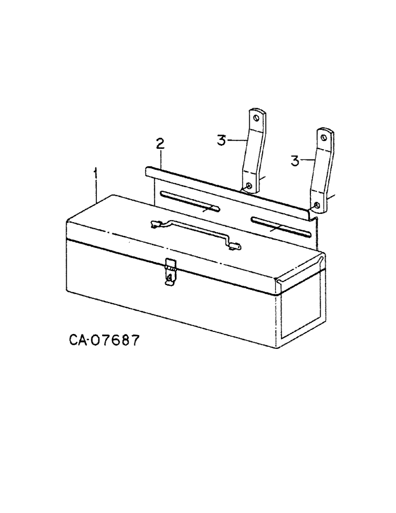 Схема запчастей Case IH 886 - (02-02) - MISCELLANEOUS, TOOL BOX Accessories & Attachments / Miscellaneous