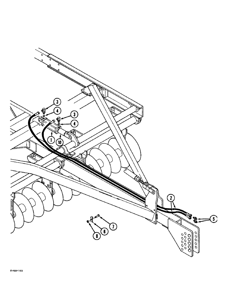 Схема запчастей Case IH 6650 - (8-4) - HYDRAULIC CYLINDER DISC GROUP (08) - HYDRAULICS