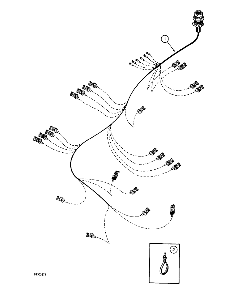 Схема запчастей Case IH 2055 - (4-21C) - VALVE BLOCK HARNESS (06) - ELECTRICAL SYSTEMS