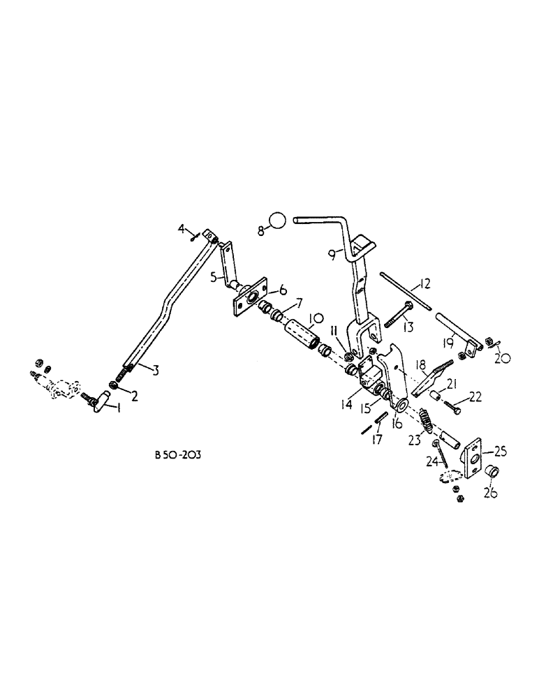 Схема запчастей Case IH 684 - (07-180) - RANGE CONTROLS, HYDROSTATIC, 1806 UP, CAB 206337 UP (04) - Drive Train