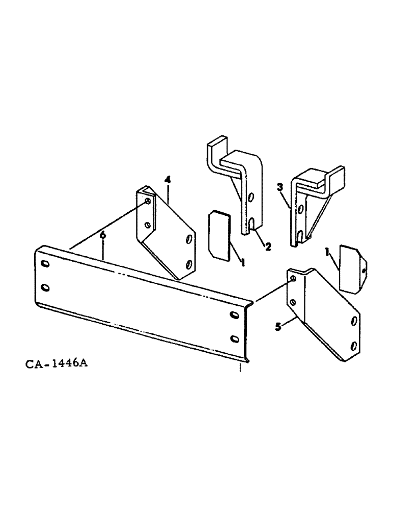 Схема запчастей Case IH 574 - (17-04) - MOUNTED EQUIPMENT, FRAME AND BRACKETS Mounted Equipment