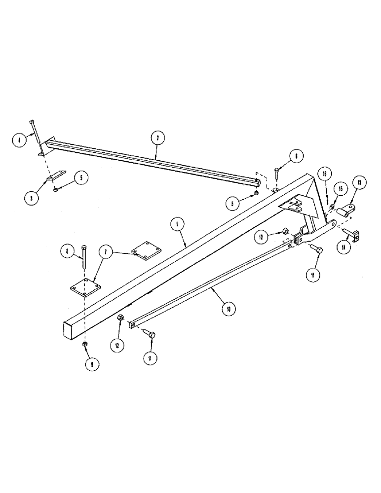 Схема запчастей Case IH CONCORD - (B36) - REAR HITCH 