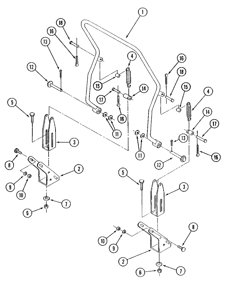 Схема запчастей Case IH STX325 - (09-38) - HOOD LIFT ARM (09) - CHASSIS/ATTACHMENTS