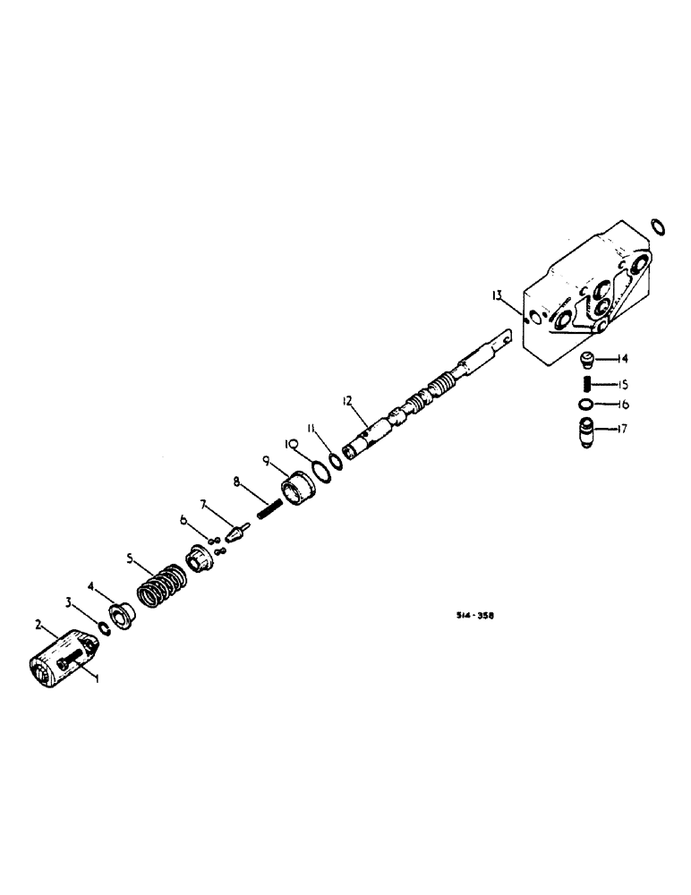 Схема запчастей Case IH 484 - (0C06-2) - DOUBLE ACTING AUXILIARY HYDRAULIC VALVE (07) - HYDRAULICS