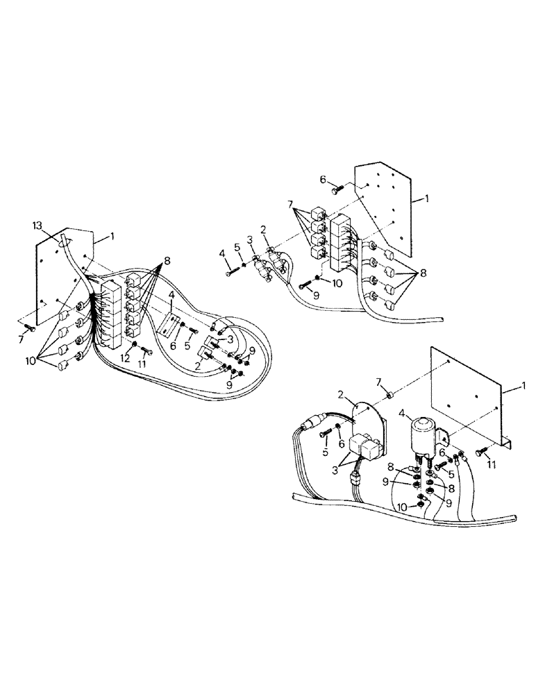 Схема запчастей Case IH KM-360 - (02-16B) - COMPONENT ASSY, A/C - HEATER & HOURMETER RELAYS (06) - ELECTRICAL