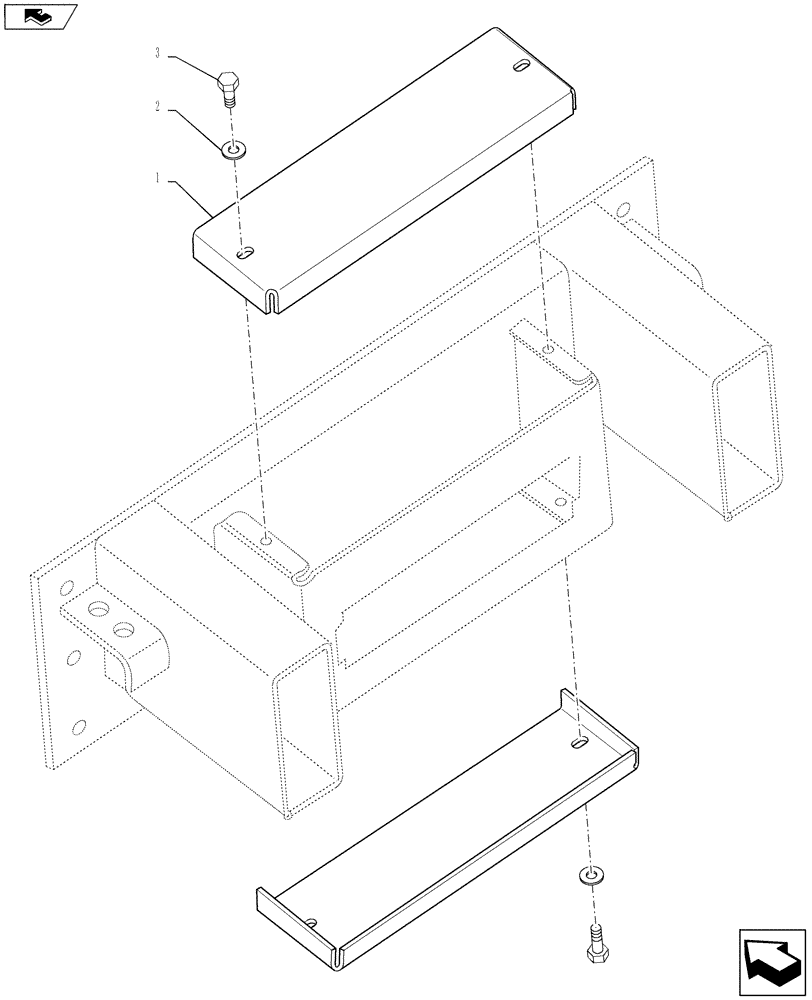 Схема запчастей Case IH 610 - (35.359.07) - MAIN VALVE COVER (35) - HYDRAULIC SYSTEMS