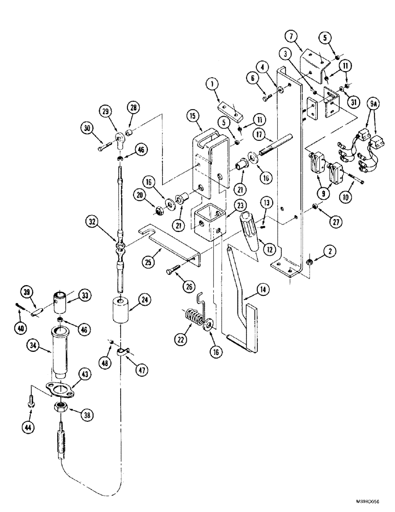 Схема запчастей Case IH 9350 - (6-136) - PTO CONTROLS (06) - POWER TRAIN