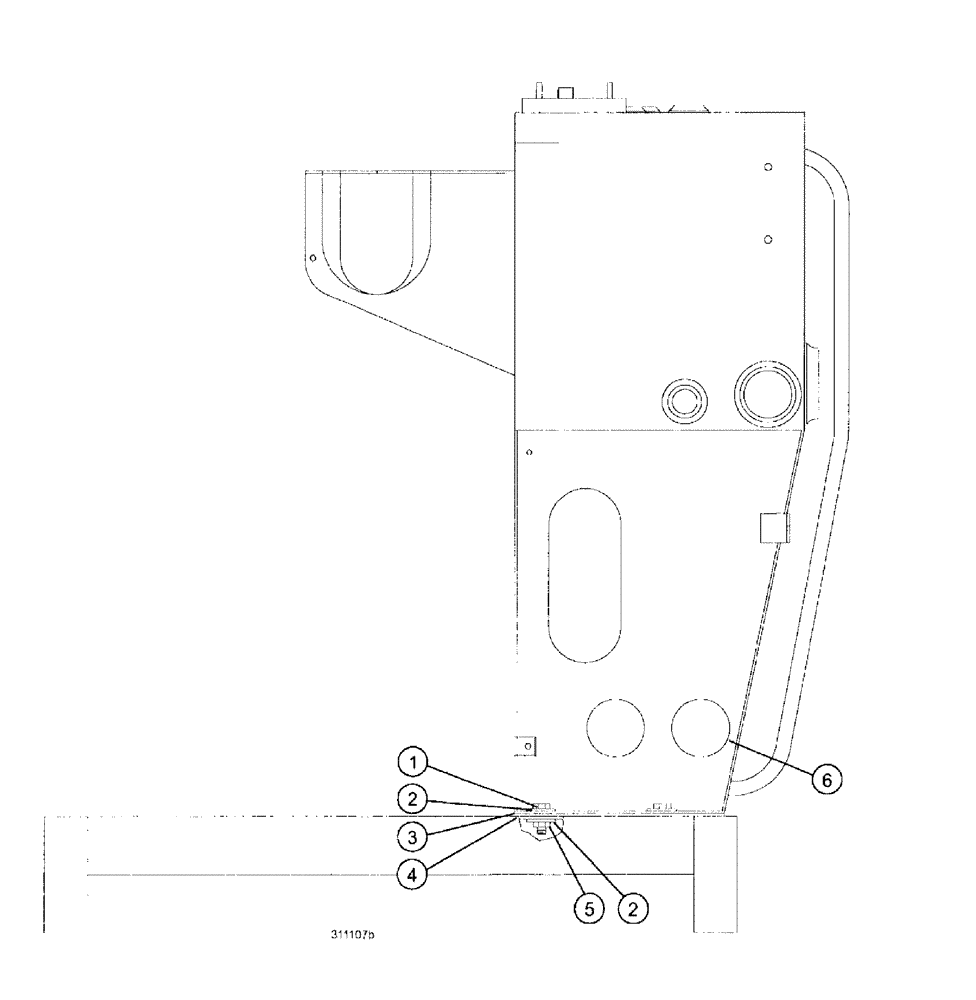 Схема запчастей Case IH SPX3185 - (04-025) - SUSPENSION & FRAME - OIL TANK MOUNTING Suspension & Frame