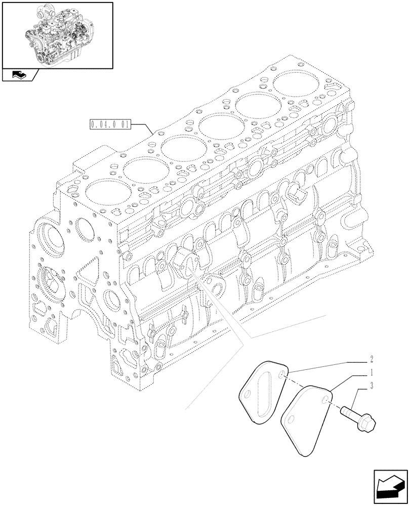 Схема запчастей Case IH F4GE9684C J601 - (0.20.1) - ENGINE, FUEL PUMP (2854294) 