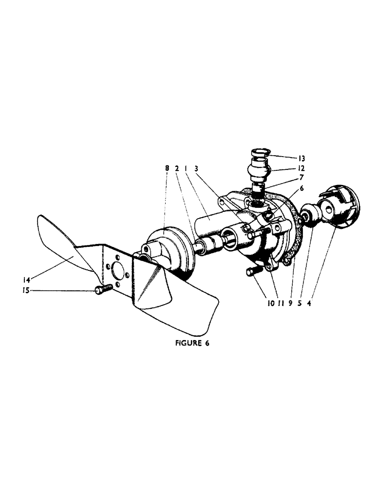 Схема запчастей Case IH 880UF - (14) - WATER PUMP (01) - ENGINE