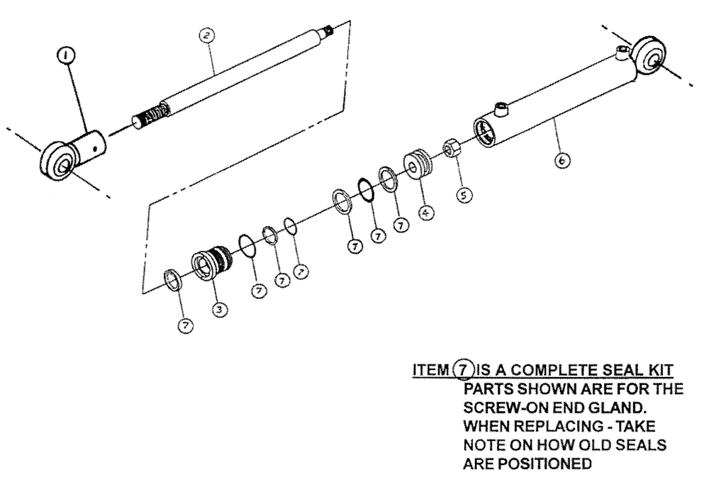 Схема запчастей Case IH PATRIOT WT - (06-003) - HYDRAULIC CYLINDER - BOOM INNER FOLD - (2" X 20") - 1 1/4" DIA ROD Cylinders