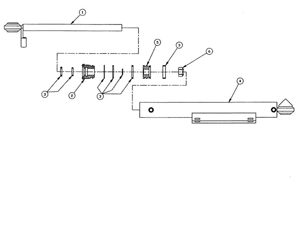 Схема запчастей Case IH TYLER - (06-004[01]) - HYDRAULIC CYLINDER - BOOM INNER FOLD(90 BOOM) R.H. Cylinders