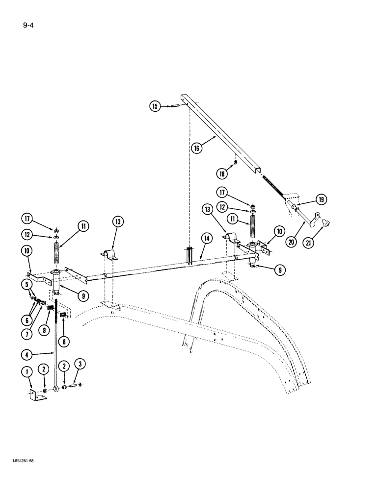 Схема запчастей Case IH 970 - (9-04) - LIFT ASSEMBLY (09) - CHASSIS