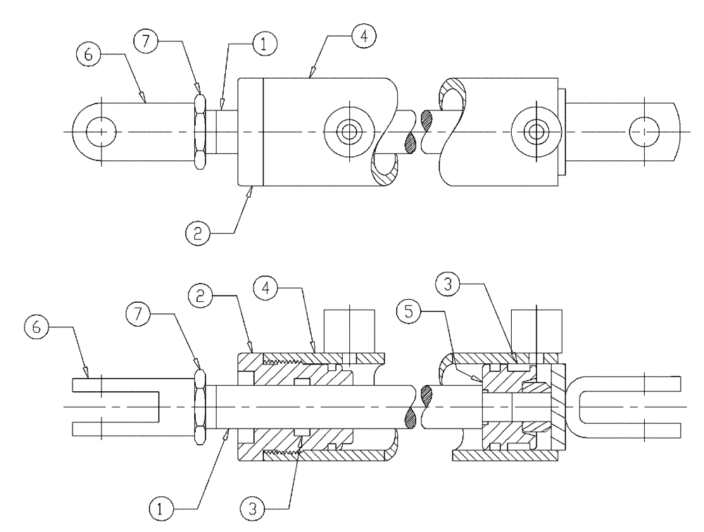 Схема запчастей Case IH 437 - (06-003) - CYLINDER, HYD, 1.5 INCH X 10 INCH Hydraulic Plumbing