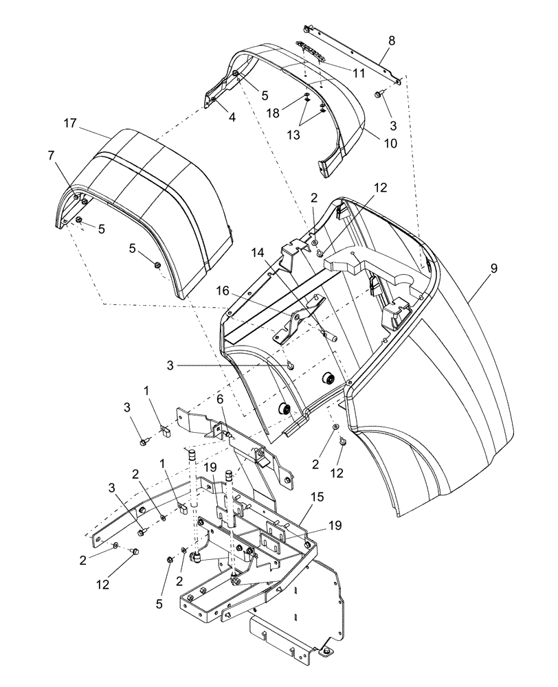 Схема запчастей Case IH DX40 - (08.03) - HOOD (08) - SHEET METAL